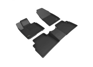 3D Mats - 23c Kia Sportage Full Set Maxpider Custom Fit Kagu Floor Mat Black - L1KA07601509