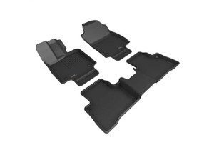 3D Mats - 22c Lexus Nx Full Set Maxpider Custom Fit Kagu Floor Mat Black - L1LX07601509