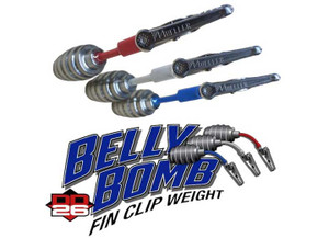 DD26 Fishing - Dd26 All Stainless Fin Clip Weights; 1.25oz Each - 2626BELLYBOMB1.25