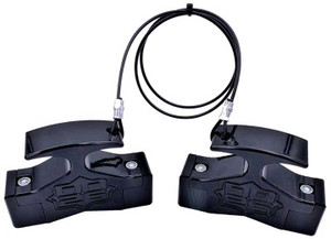 DD26 Fishing - Mean Stop Gen 2 Hydraulic Steering Locks Black (comes With .75 Diameter 4 Widt - 26GEN2MS1