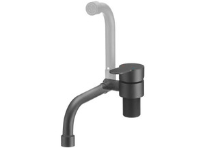 Dura Faucet - Folding Rv Kitchen Faucet  Matte Black - DF-MK510H-MB