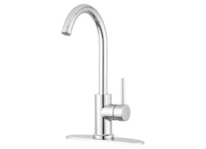 Dura Faucet - Streamline Gooseneck Rv Kitchen Faucet  Chrome Polished - DF-MK531LK-CP