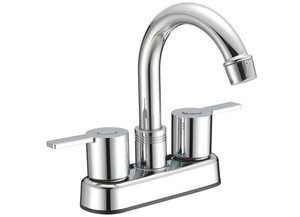 Dura Faucet - Modern Arc Spout Rv Bar Faucet  Chrome - DF-PB155M-CP