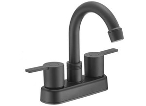 Dura Faucet - Modern Arc Spout Rv Bar Faucet  Matte Black - DF-PB155M-MB