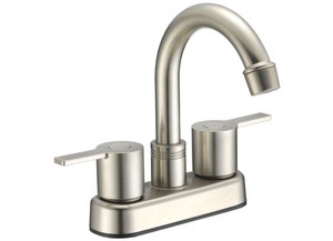 Dura Faucet - Modern Arc Spout Rv Bar Faucet  Brushed Satin Nickel - DF-PB155M-SN