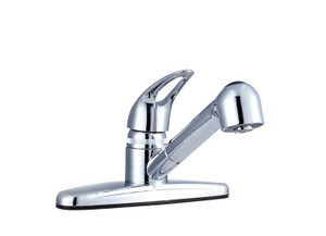 Dura Faucet - Nonmetallic Pullout Rv Kitchen Faucet  Chrome Polished - DF-PK100-CP