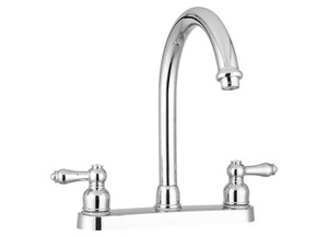 Dura Faucet - Nonmetallic Hirise Rv Kitchen Faucet  Chrome Polished - DF-PK340L-CP