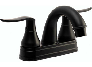 Dura Faucet - Elegant Arc Spout Rv Lavatory Faucet  Matte Black - DF-PL620LH-MB