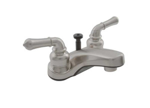 Dura Faucet - Classical Rv Lavatory Faucet W/ Diverter  Brushed Satin Nickel - DF-PL720C-SN