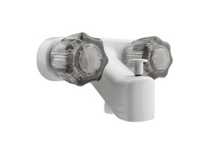 Dura Faucet - Rv Tub & Shower Diverter Faucet  White - DF-SA110S-WT