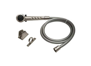 Dura Faucet - Rv Shower Head & Hose  Brushed Satin Nickel - DF-SA130-SN