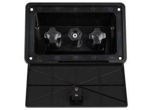 Dura Faucet - Rv Exterior Spray Box  Black - DF-SA185-BK