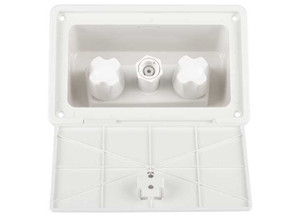 Dura Faucet - Rv Exterior Spray Box  White - DF-SA185-WT