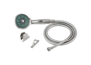 Dura Faucet - Premium Rv Hand Held Shower Wand & Hose Kit  Brushed Satin Nickel - DF-SA432K-SN