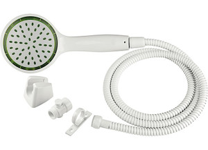 Dura Faucet - Pressure Assist Rv Shower Wand & Hose Kitwhite - DF-SA470K-WT