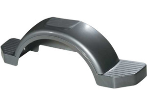 Draw-Tite - Plastic Trailer Fender W/top & Side Steps 13in Tire Size Silver - 8593