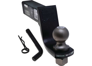 Draw-Tite - Tactical Trailer Hitch Ball Mount Starter Kit 2in Recvr 4in Drop 7500lb W/2in Ball/pin&clip - 21621