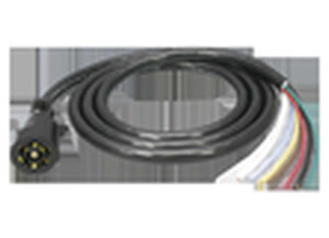 Draw-Tite - Wiring Connector 7way Molded Trailer End W/ 8ft Wire - 50-67-003