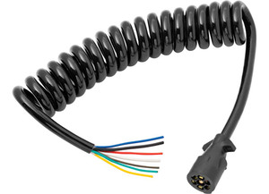 Draw-Tite - Coiled 7way 8ft Molded Trailer Connector - 54006-044