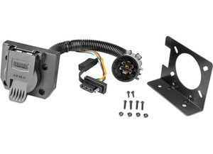 Draw-Tite - 7way Round & 4way Flat Multiplug Tconnector Adapter For 7way Us Car End Factory Plug - 74682