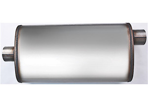 Different Trends - 5.00inx11.00inx22.00in Center/offset Flow Ii Ss Muffler 3.00in Id / 3.00in Od - 58589