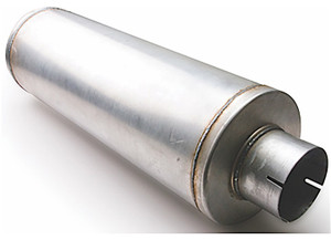 Different Trends - Aluminized 8.00in X 30.00in Diesel Muffler 4.00in Id / 4.00in Od - ALM-408024-30