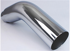 Different Trends - Chrome 5inx23in Elbow  4.00in Id / 5.00in Od - CM-405099