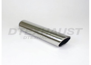 Different Trends - 4.00in Rolled Angle Texas Tip Texas Exhaust Tip 2.25in Id / 4.00in Od - DT-244018RAC