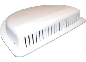 Dexter Axle - Halfmoon  Exterior Air Vent  White - WHMAV2