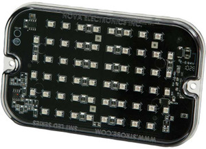 Ecco Safety Group - Surface Mount Amber Led Head 56 High Intense Leds 15 Flash Patterns - 3910A