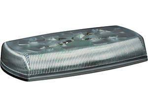 Ecco Safety Group - Led Minibar: Reflex 15in 1224vdc 2.7 Amps 18 Flash Patterns Clear Dome Amber/green Permament - 5585CAG