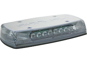 Ecco Safety Group - Led Minibar: Reflex 15in 1224vdc 6 Amps 18 Flash Patterns Clear Dome Amber/green Permament - 5590CAG