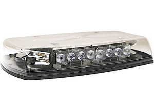 Ecco Safety Group - Led Minibar Reflex 15in Zero Optic Dome 1224vdc 91 Flash Patternsclear Dome Amber/clear - 5597CAC