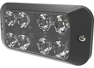 Ecco Safety Group - Directional 8 Led Double Stack Surface Mount Split Color 1224v Amber/whit - ED3788AC