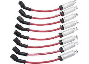 Edelbrock - Spark Plug Wire Set/ls Truck Kit W/metal Sleeves/9915 50 Ohm Resistance Red Wire(set Of 8) - 22716
