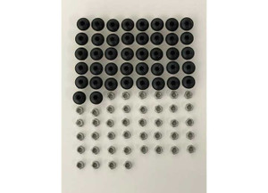 EGR - Bolt Kit Set Of 42 For Bolt On Fender Flares Black Stainless Steel Powdercoated - KITUSA0012-1