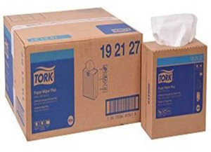 TORK - Paper Wiper Plus Tall Popup Box Selfdispensing 1ply 9.25inx16.25in Paper/drc White 8x100 - 192127