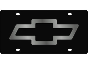 Eurosport - Chevrolet Bowtie Carbon Stainless License Plate - 3301-1
