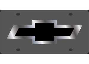 Eurosport - New Chevy L/o Mirror Outline W Black Fill Ss Black - 3301N-1B