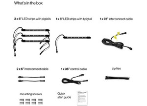 EcoXGear - Extreme Strips  Interior Led Light Strips - SEI-INTRLED8KIT