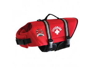Fido Pet - Xxs  Red Lifeguard Neoprene Dog Life Jacket - R1100