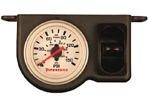 Firestone - Plastic Single Electric White Gauge - 2572