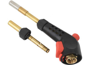 Flame King - Propane Gas Blow Torch With Push Button Igniter & 2 Interchangeable Heads - YSNAX1-019