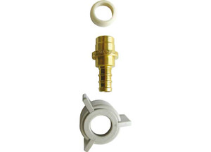 Fairview  - Pex Adaptor 3/8in X 1/2in Female Polynut Lead Free Brass - LF-PEX-126SPN-8D