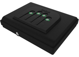 GunVault - Microvault Mv55019 Portable Safe With Illuminated No Eyes Keypad And Security C - MV550-19