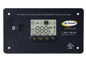 Go Power! - Gppwm30ul 30 Amp Pwm Solar Controller W/bluetooth Connectivity Usb Port & Ul Certification - 82756