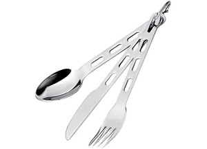 GSI Outdoors - Glacier Stainless 3 Pc. Ring Cutlery - 61003