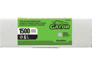 Gator Finishing - Stickon Film Sanding Discs Psa Gray 1500 Grit 6 In 50 Pk - 11014035