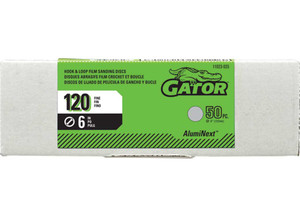 Gator Finishing - Hook And Loop Film Sanding Disc 120 Grit 6 In 50 Pk - 11023035