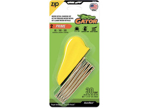 Gator Finishing - Microzip Detail Sanding Kit Assorted Grit Prime 30 Pk - 7807043